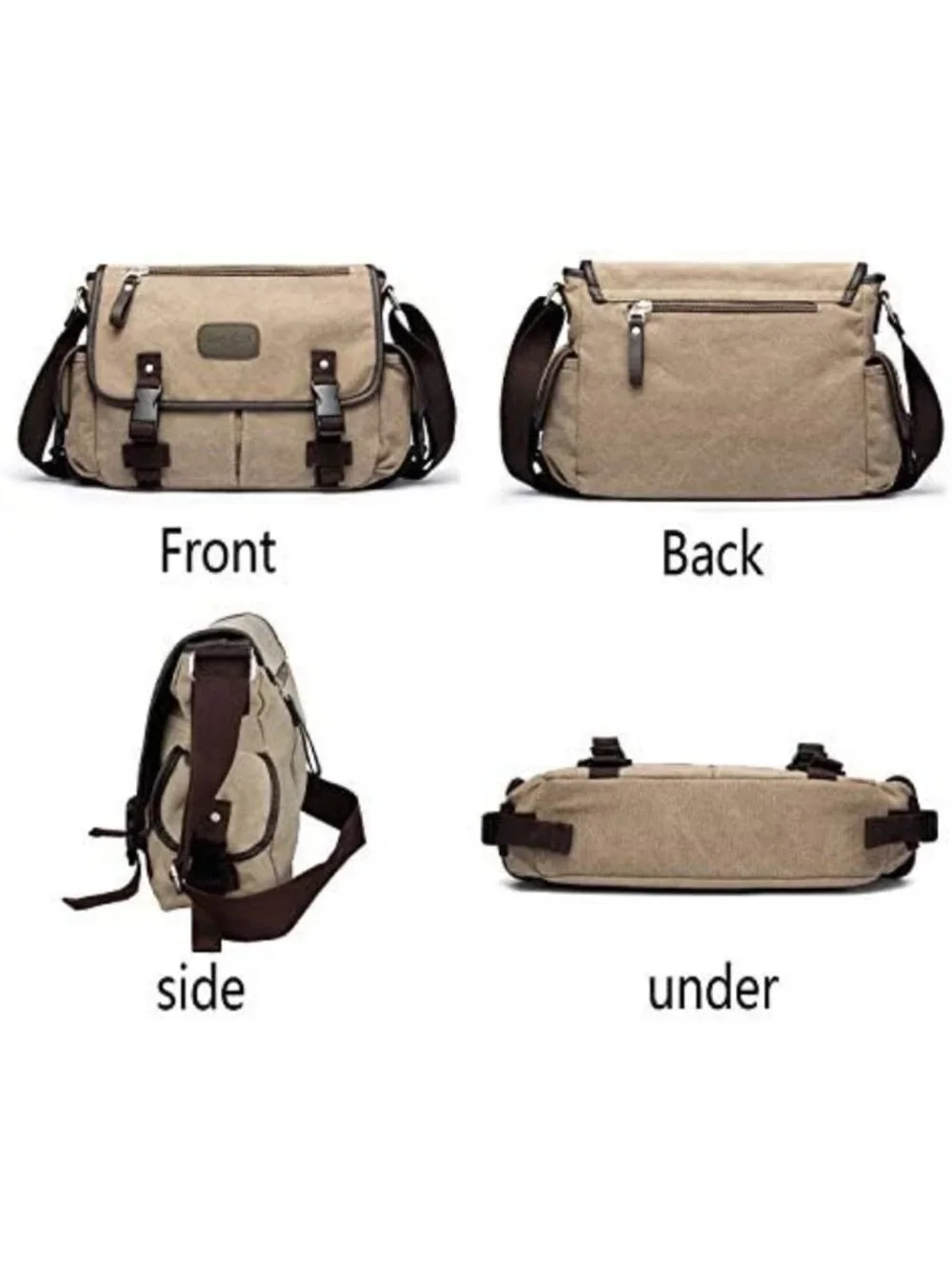 Vintage Canvas Messenger Bag for 13-17